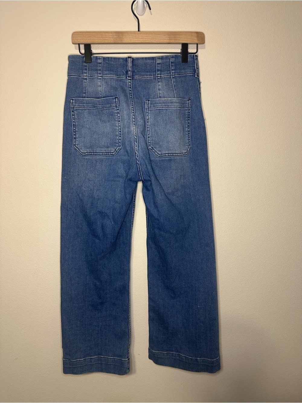 Anthropologie Colette Crop High-Rise Wide-Leg Jeans by Maeve size 26 - Picture 3 of 9